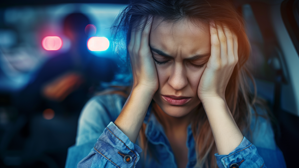 Woman getting arrested for driving drunk in nc